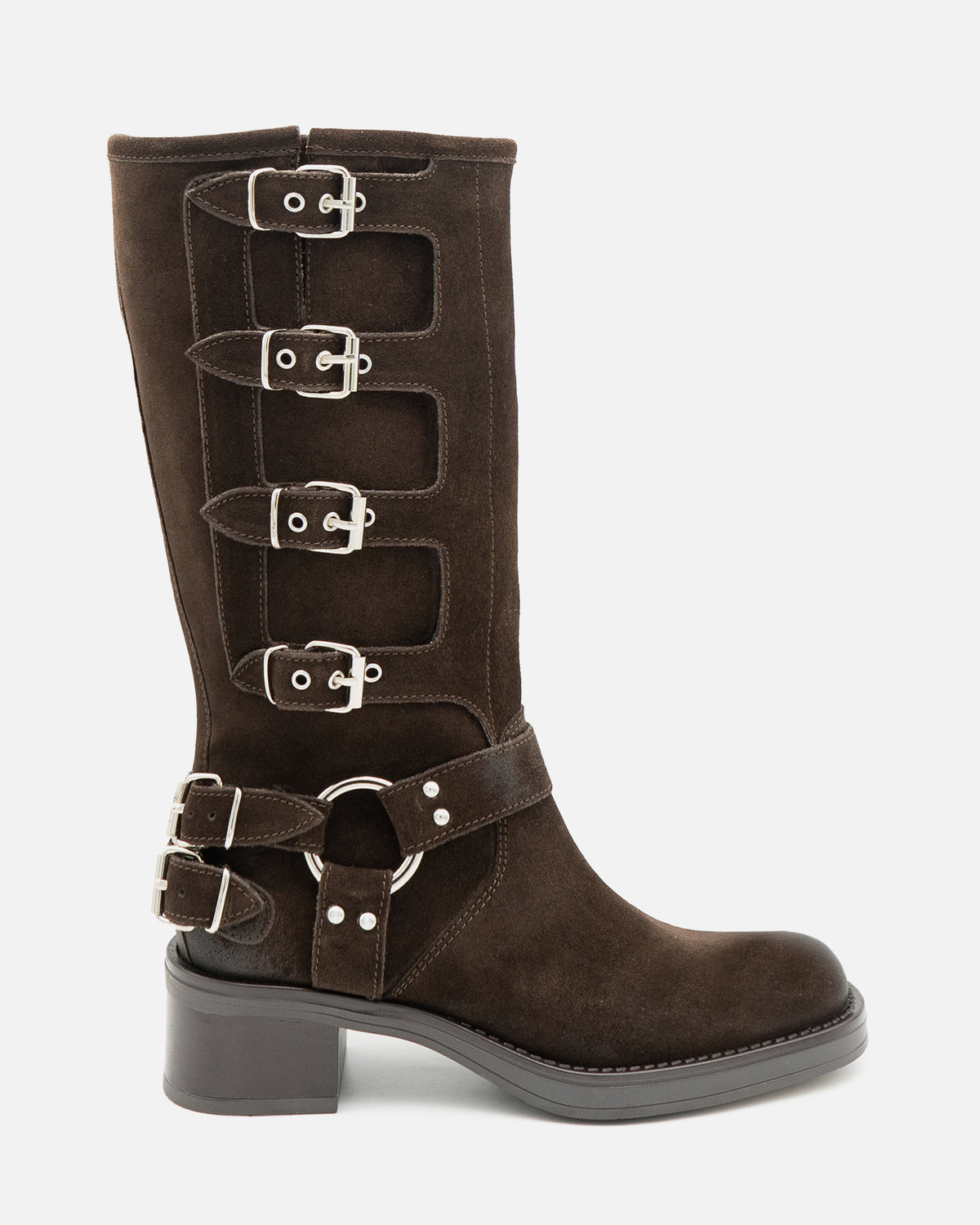 ZOE MULTI SUEDE LEATHER BOOTS
