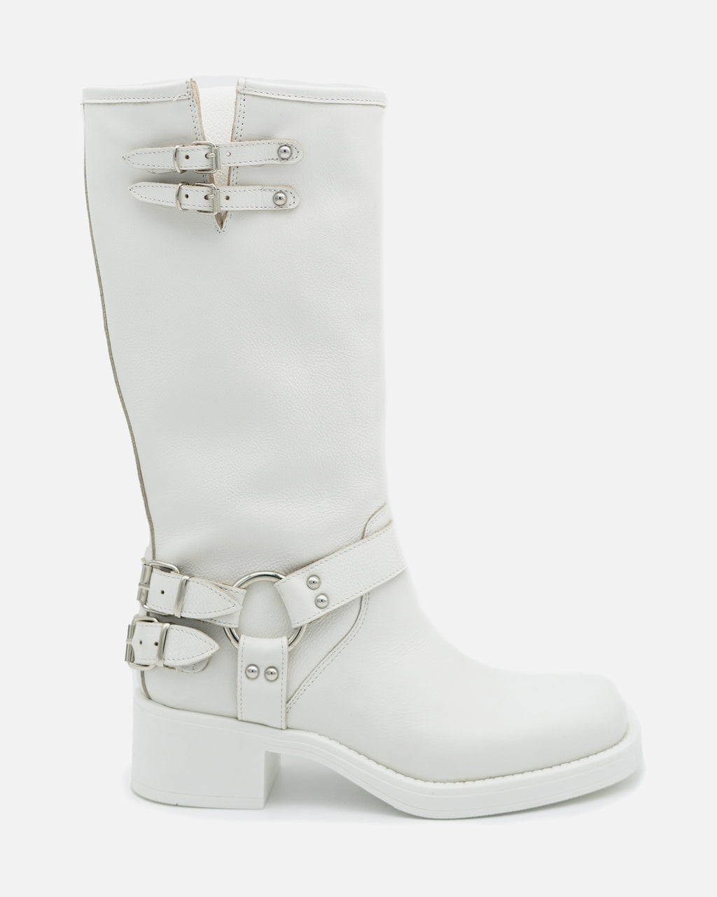 ZOE DOUBLE BIKER WHITE ★ TEXAS