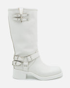 ZOE DOUBLE BIKER WHITE ★ TEXAS