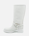 ZOE DOUBLE BIKER WHITE