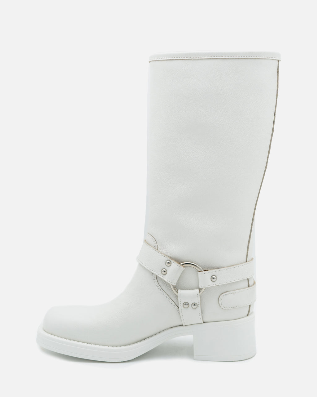 ZOE DOUBLE BIKER WHITE ★ TEXAS
