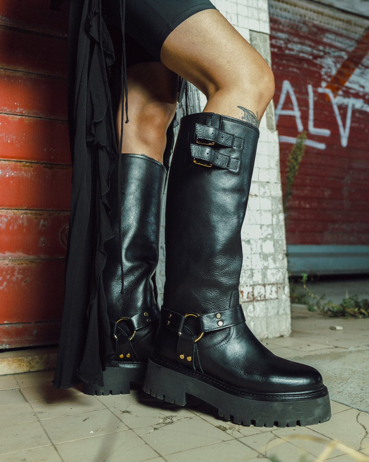 IRIS HIGH BIKER ★ PELLE