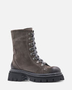 CORSET BOOTS LOW ★ CAMOSCIO