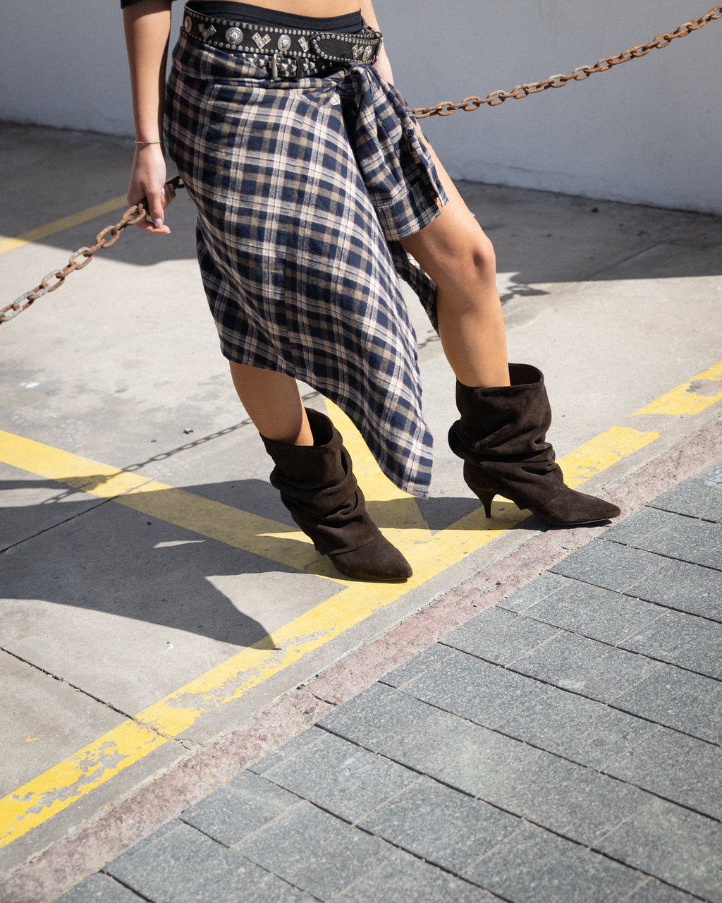 LAURA BOOTS LOW ★ CAMOSCIO