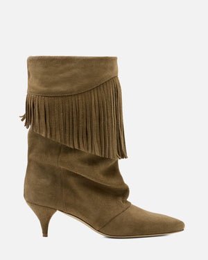 BARRIO BOOTS STIVALI CON TACCO ★ CAMOSCIO