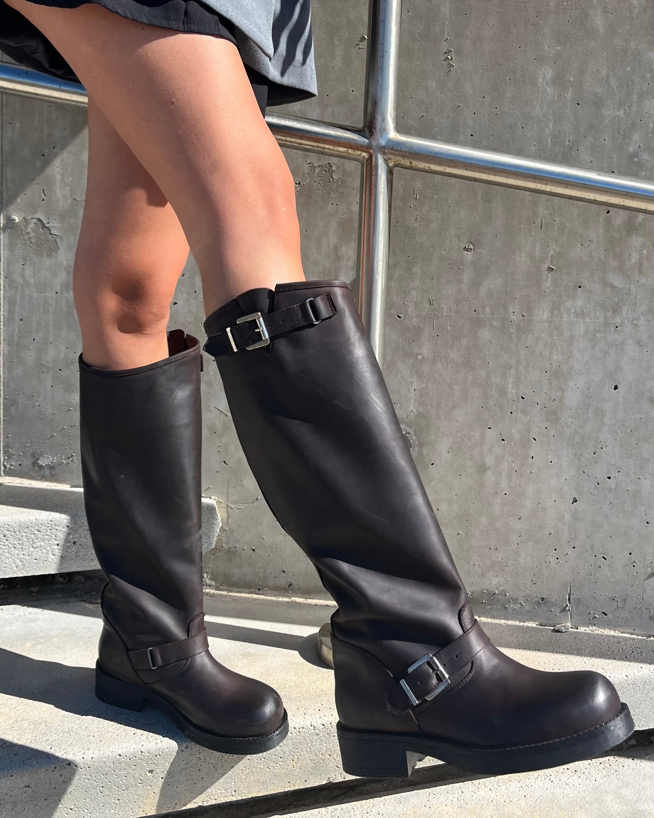 KATE HIGH BIKER BOOTS